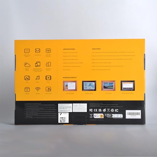 KODAK Digital Photo Frame WiFi Digital Picture Frame 10.1 Inches, FHD 1920*1200 IPS Touchscreen, Wooden Smart Electronic Frame with 32GB Memory, Easy to Share Photo, Video via APP with Your Loved Ones