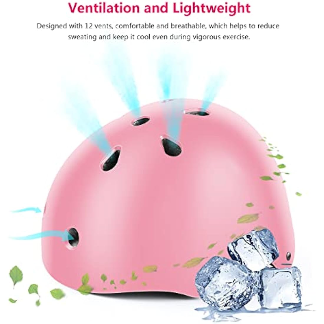 Jim's Store Kids Bike Helmet for 3-10 years old Helmet and Knee Pads Set Adjustable Elbow &Wrist Pads Protective Gear Set for Skateboard Scooter Cycling Roller Skating Boys Girls