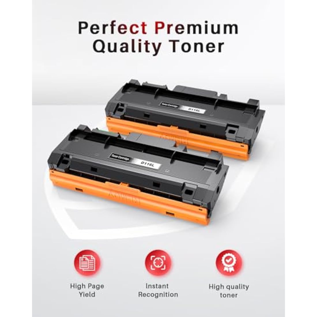 Halloya MLT D116L D116S Compatible Toner Replacement for Samsung MLT D116L D116S to use with Xpress SL-M2835DW M2825ND M2825DW M2885FW M2675 M2675FN M2875FD M2625 M2626 M2676 M2825 (2BK)