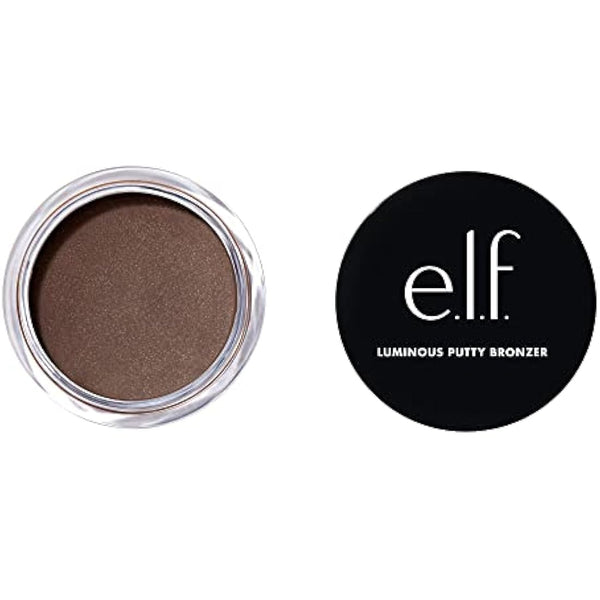 e.l.f. Luminous Putty Bronzer, Lightweight Putty-to-Powder Bronzer For A Radiant, Glowing Finish, Highly Pigmented, Vegan & Cruelty-Free, Island Hopping