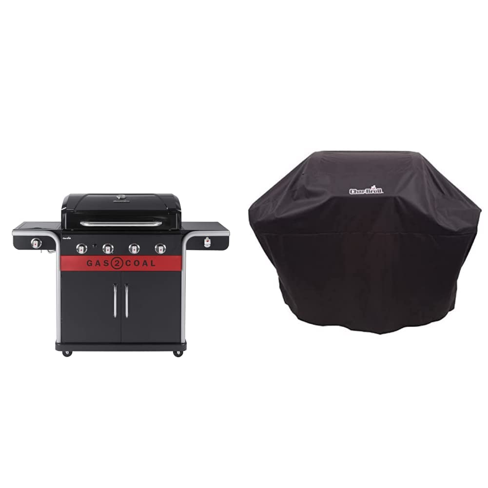 Char-Broil Gas2Coal 440 Hybrid Grill Gas Barbecue, Black