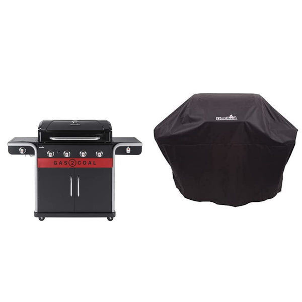 Char-Broil Gas2Coal 440 Hybrid Grill Gas Barbecue, Black