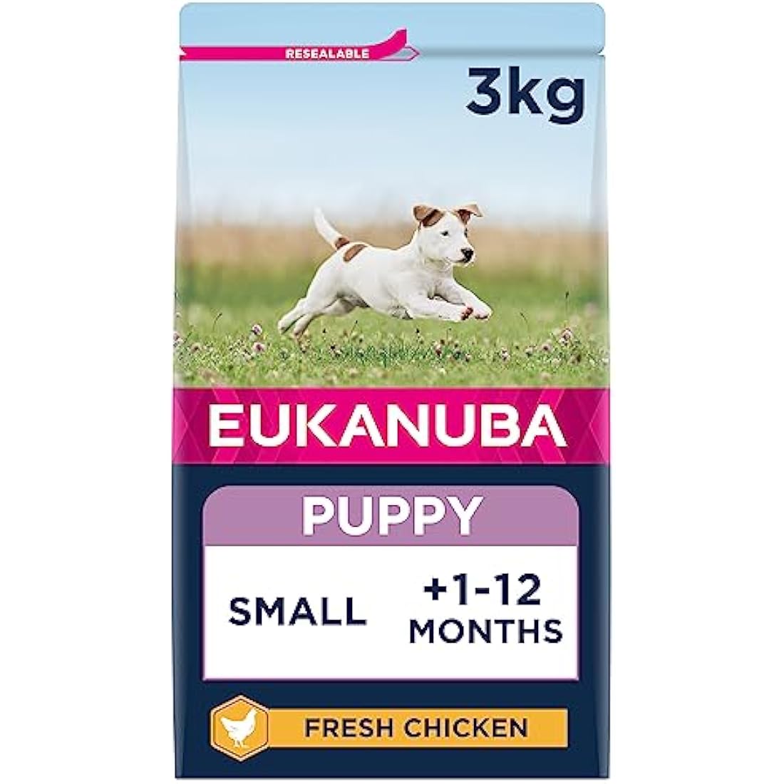 Eukanuba Complete Dry Dog Food for Puppy Small Breeds with Fresh Chicken 3 kg