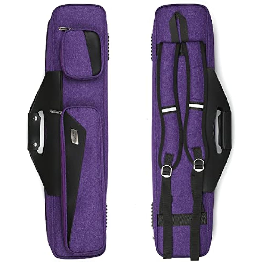 MangoRun Pool Cue Case 4x4 with Backpack Straps Carrying Case for 4 Pool Cues