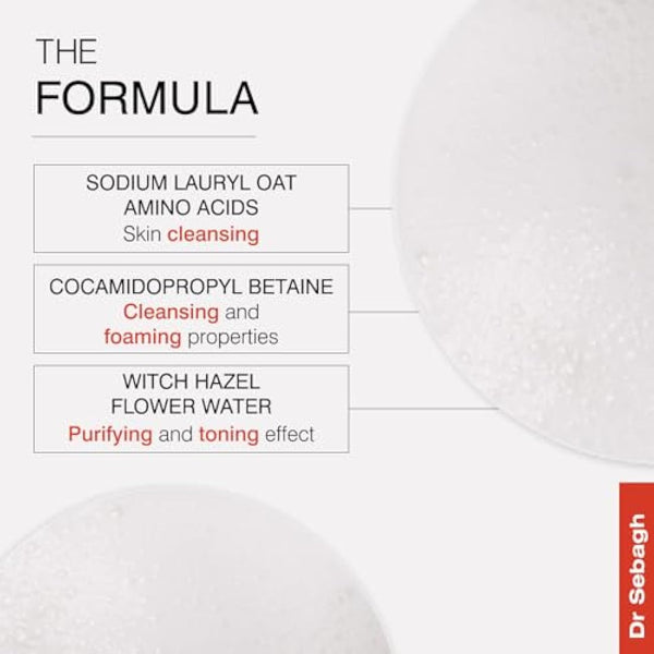 Dr Sebagh 2-in-1 Toner & Cleanser - (150 ml) | Award Winning Deep Cleansing & Toning Formula | Removes Dirt, Makeup & Impurities | Enhances Radiance, Tightens Pores & Soothes Skin | Maintains Moisture