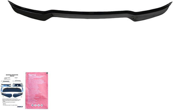 Oneway Roof Spoiler (Cap) compatible with Audi Q5 (FY) S-Line Facelift 2020-2024 excl. Sportback - Gloss black