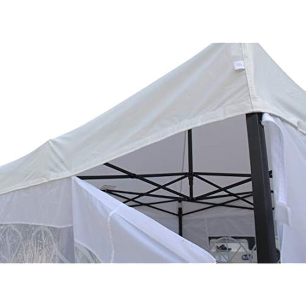 All Seasons Gazebos 2.5x2.5 Fully Waterproof Pop up Gazebo With 4 Zip up Sides and Accessories - White