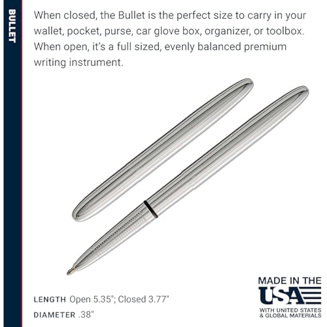 Fisher Bullet Space Pen - Chrome