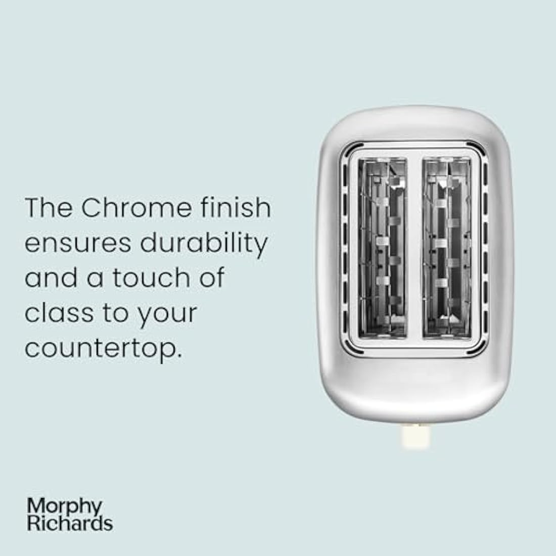 Morphy Richards Equip Cream 2 Slice Toaster - Defrost And Reheat Settings - 2 Slot - Stainless Steel - 222065