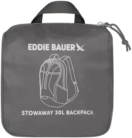 Eddie Bauer Stowaway Packable Backpack-Made from Ripstop Polyester Hiking-daypacks