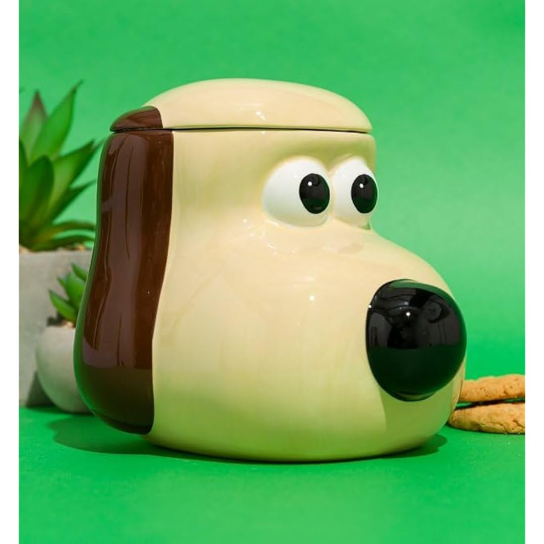 Half Moon Bay Wallace and Gromit Biscuit Barrel | Wallace Biscuit Tin | Wallace and Gromit Gifts & Wallace and Gromit Merchandise | Wallace and Gromit Gift | Biscuits Tin & Biscuit Jar