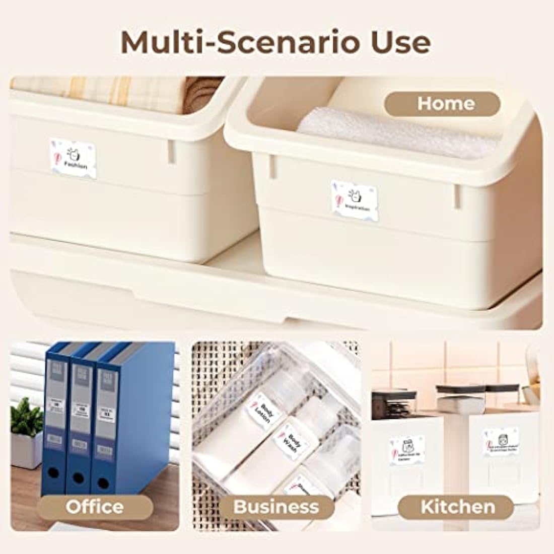 NIIMBOT Thermal Sticky Labels 40×30 mm (1.6×1.2") Compatible with B1/B21/B31/B3S/K2 Label Printer, Waterproof Labels Stickers for Home,Kitchen, Office, Organizing & Small Business, 1 Roll (Balloon)