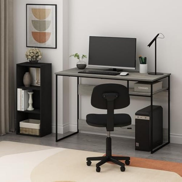 Furinno Luder 3-Tier Open Shelf Bookcase, Blackwood