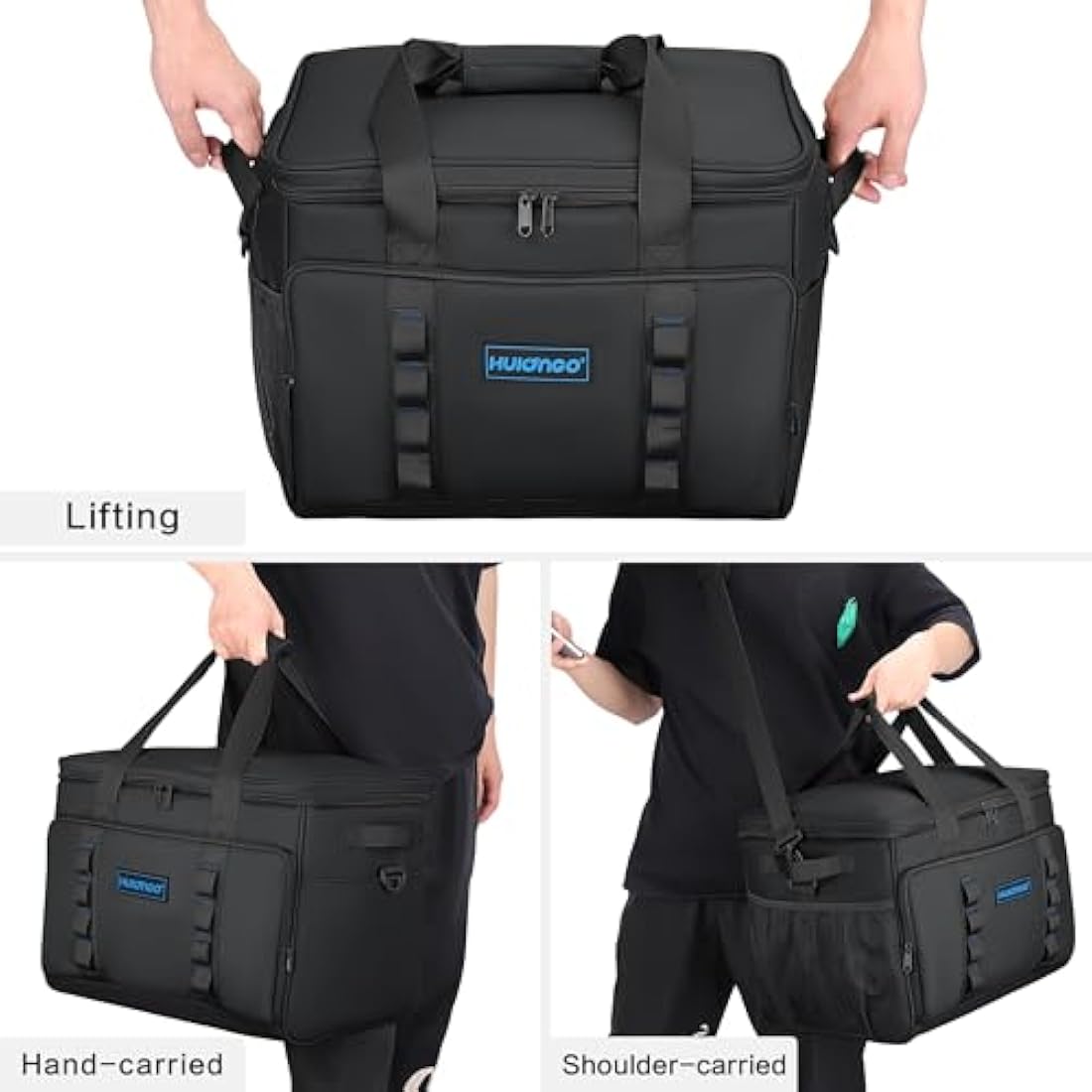 Hulongo Cool Bag 30L Insulated Cooler Bag Waterproof Picnic Thermal Bag For Camping, Travel, Grocery Shopping & Fishing