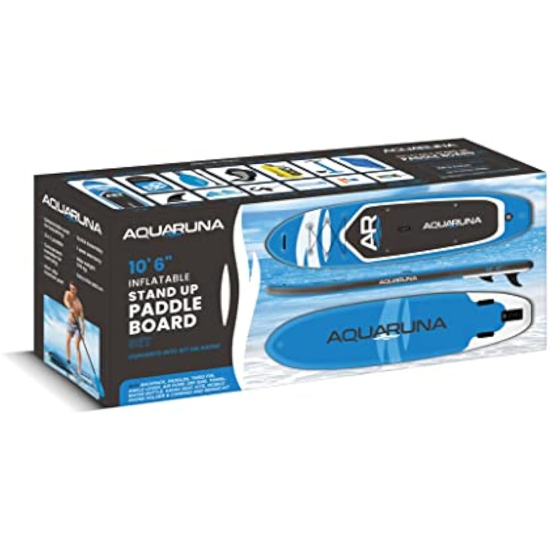 Aquaruna Inflatable Stand Up Paddleboard SUP Inflatable Paddle Board Accessories Bundle Ultra-Durable Military Grade PVC