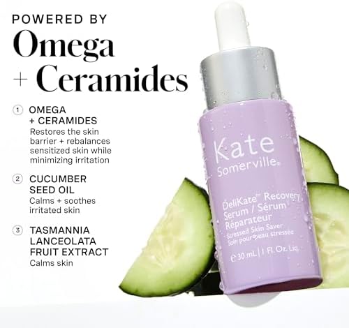 Kate Somerville DeliKate Recovery Serum - Clinically Formulated Hydrating Treatment - Irritation and Redness Relief for Stressed or Sensitive Skin, 30ml