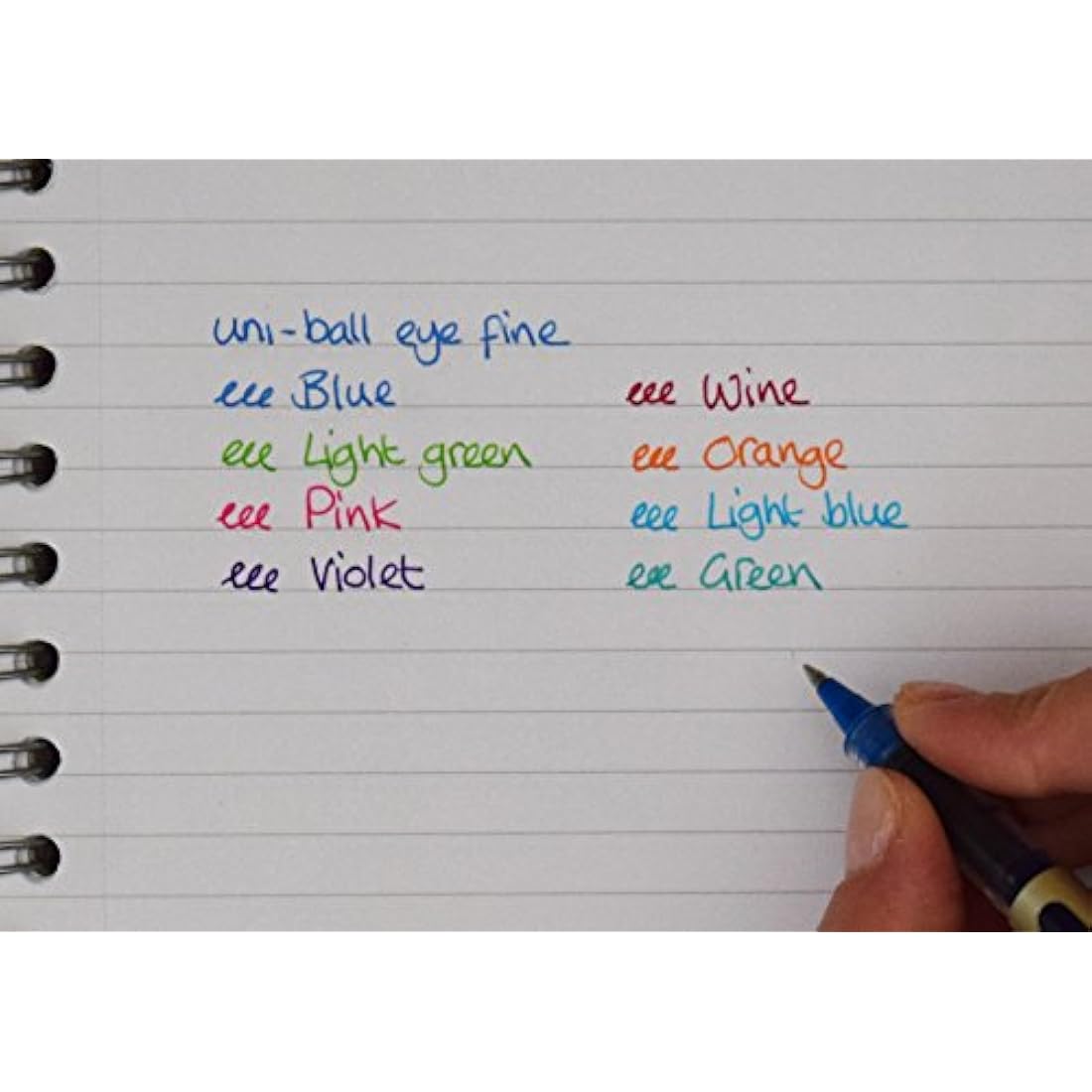 uni-ball UB-157 Eye Rollerball Pens. Premium Fine 0.7mm Ballpoint Tip for Super Smooth Handwriting, Drawing, Art, Crafts and Colouring. Fade and Water Resistant Liquid Uni Super Ink. Pack of 5 Blue