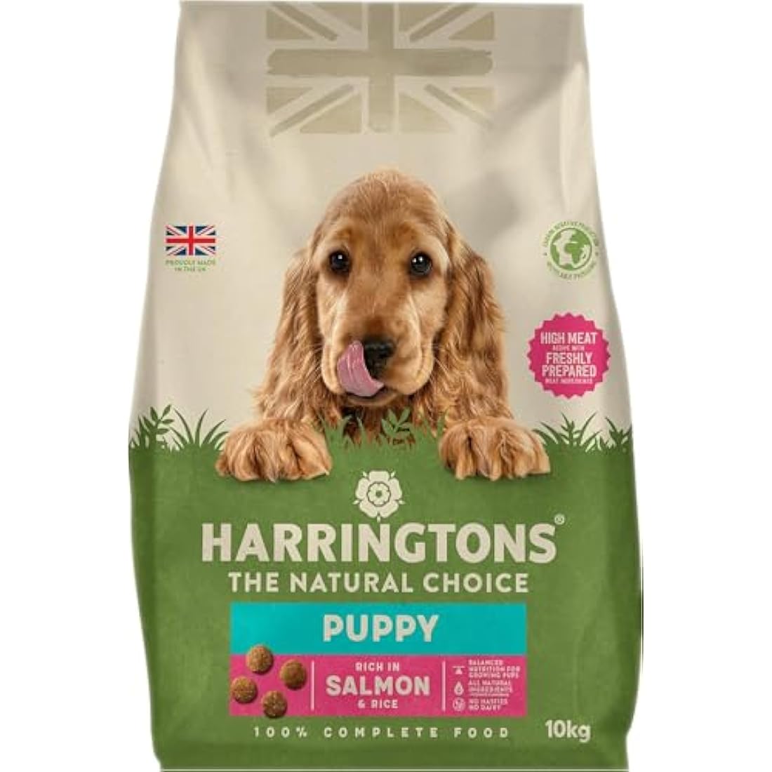 Harringtons Complete Puppy Dry Dog Food Salmon & Rice 10kg - Made with All Natural Ingredients