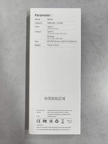 2025 Ultra Slim Power bank iPhone for Magsafe, 20W Super Fast Charging Powerbank Wireless Magnetic Portable Charger,USB C in&Out PD 3.0 Phone Battery Pack for i-Phone 16/15/14/13/12 Mini Plus Pro Max