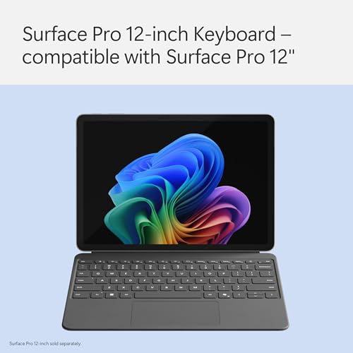 Microsoft Surface Pro Flex Keyboard with Slim Pen | Black | 2-in-1 Alcantara® Keyboard for Surface Pro Windows 11 Copilot+ PC