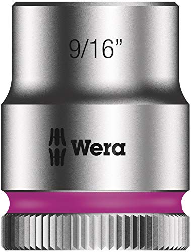 Wera 05004051001 8100 SB 11 Zyklop Metal Ratchet Set with switch lever, 3/8" drive, imperial, 29 pieces, Silver