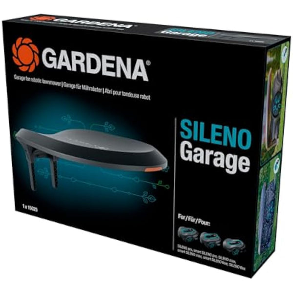 GARDENA Robotic Mower Garage for SILENO pro/max/Free, Reliable Protection for Robotic Lawnmower, UV-Resistant Material, Protects from Wear and Tear, Space-Saving Design (15025-20)