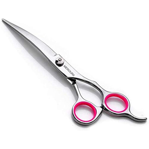 DONGKER 6 inch Stainless Steel Pet Grooming Scissors, Down Curved, Ambidextrous, Classic Style