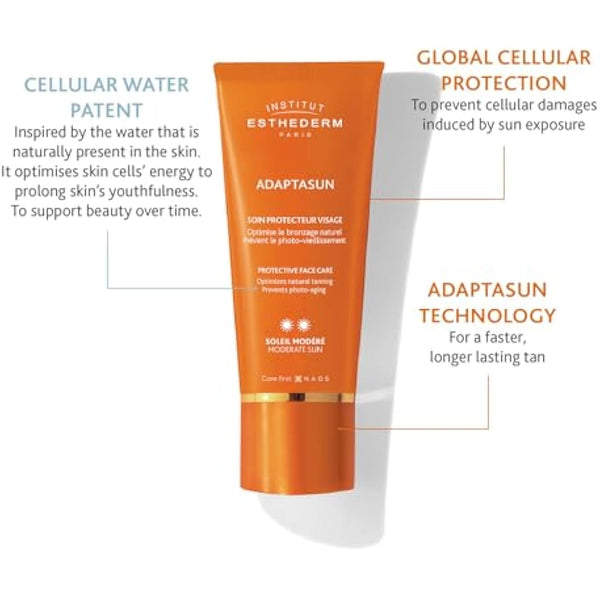 Institut Esthederm Adaptasun Sun Cream, Moderate Sun Protection Face Moisturiser 50ml