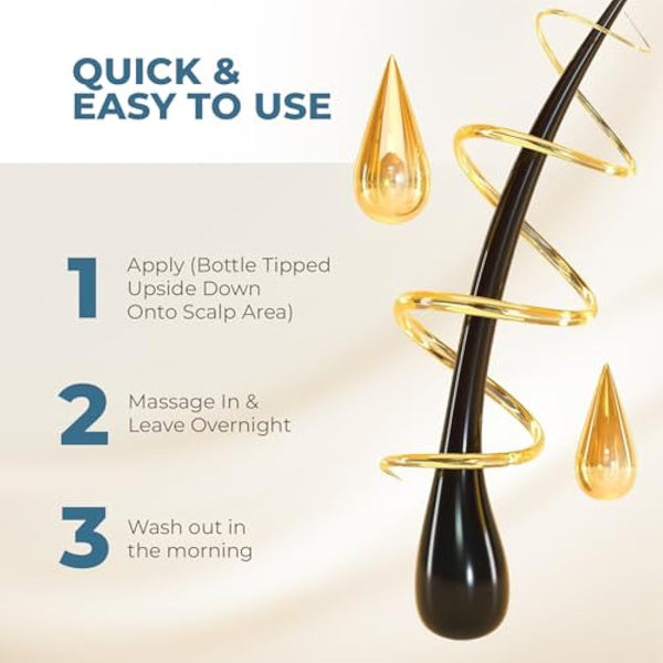 HAIRMETTO® Saw Palmetto Extract Pumpkin Seed Oil for Hair Growth - Hair Oil for Dry Scalp - 10X Potency Targeted Scalp Treatment with Castor, Lavender Scent, Rosemary Oil for Hair 4oz (118ml)