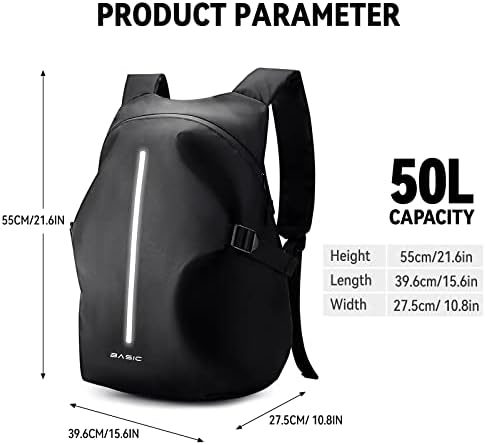 HYC00 Motorcycle Backpacks for Men Women Waterproof Motorbike Helmet Bag,Motorcycle Accessories,Motorcycle Helmet Backpack,Laptop Rucksack Travel Backpacks School Bags Hiking Treeking Rucksack Daypack