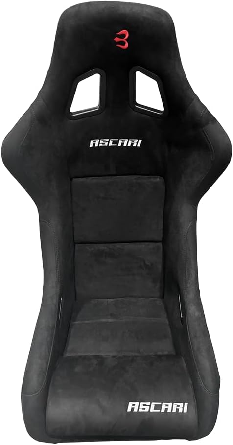 Set of Barbarian Fixed Bucket ASCARI Racing Seats for 3-Series E36 (all models) BMW, Black Suede, Track, Race, Drift