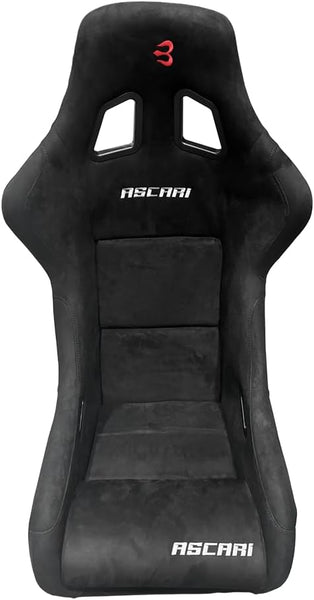 Set of Barbarian Fixed Bucket ASCARI Racing Seats for 3-Series E36 (all models) BMW, Black Suede, Track, Race, Drift