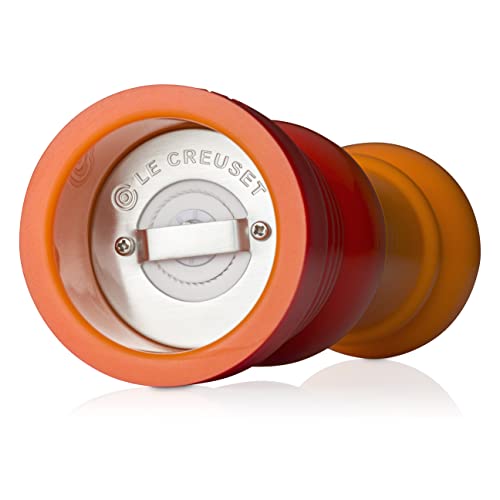 Le Creuset Classic Adjustable Pepper Mill Grinder, Chip-resistant ABS Plastic, Anti-Corrosion, 40g, 21 cm, Bamboo, 44001214080000
