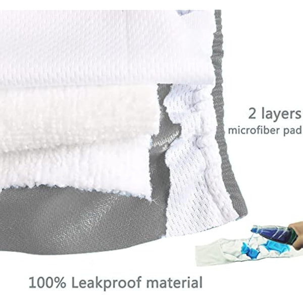 LeerKing Leakproof Dog Diapers 3 Pack Reusable Male Dog Belly Bands Nappies for Incontinence, XXXL