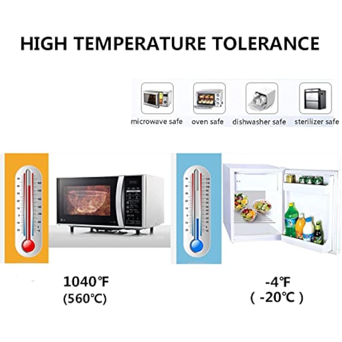 Homwin Glass Mixing Bowls with Lids Set, 8 Pieces Glass Salad Bowl Set with Lids(0,5L, 1,0L, 2,0L, 3,5L),High Brosilicate Microwave Bowls for Kitchen Baking, Prepping Serving and Storage