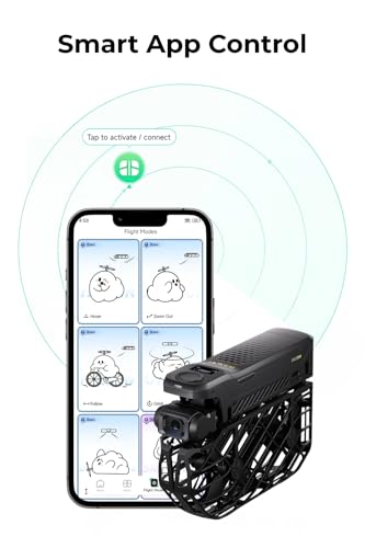 HOVERAir X1 PROMAX 8K Action Flying Camera, Foldable Drone with Camera with 26Mph Follow Speed, 10+ Fully Automatic Flight Modes, Fly Anywhere with OmniTerrain, SmoothCapture 2.0(Skiing Combo)
