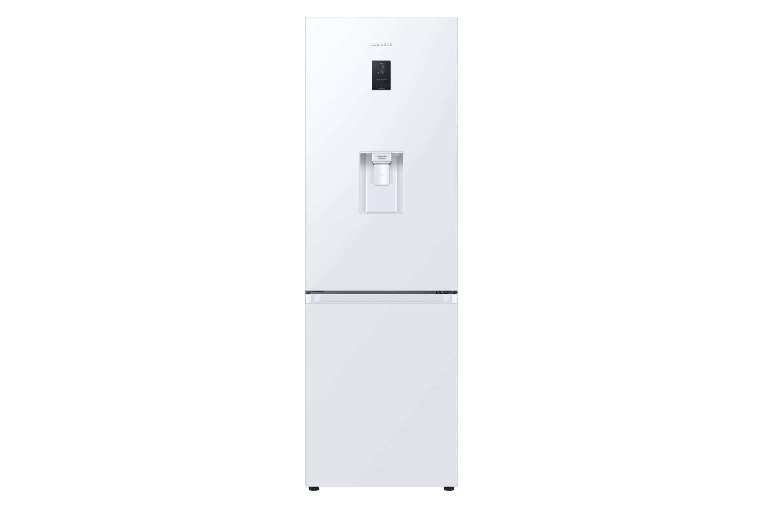 Samsung Classic Fridge Freezer, with Wine Shelf, Features Big Door Bin, All Around Cooling and SpaceMax Technologies, Silver, 7 Series, RB34C652ESA/EU