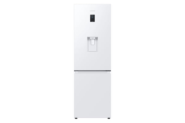 Samsung Classic Fridge Freezer, with Wine Shelf, Features Big Door Bin, All Around Cooling and SpaceMax Technologies, Silver, 7 Series, RB34C652ESA/EU
