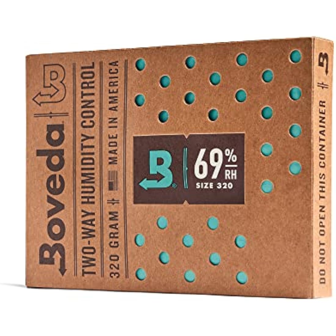 Boveda 69% Two-Way Humidity Control Pack For Large Wood Humidifier Boxes & Plastic or Electric Coolers – Size 320– Single – Moisture Absorber – Humidifier Pack – Individually Wrapped Hydration Packet