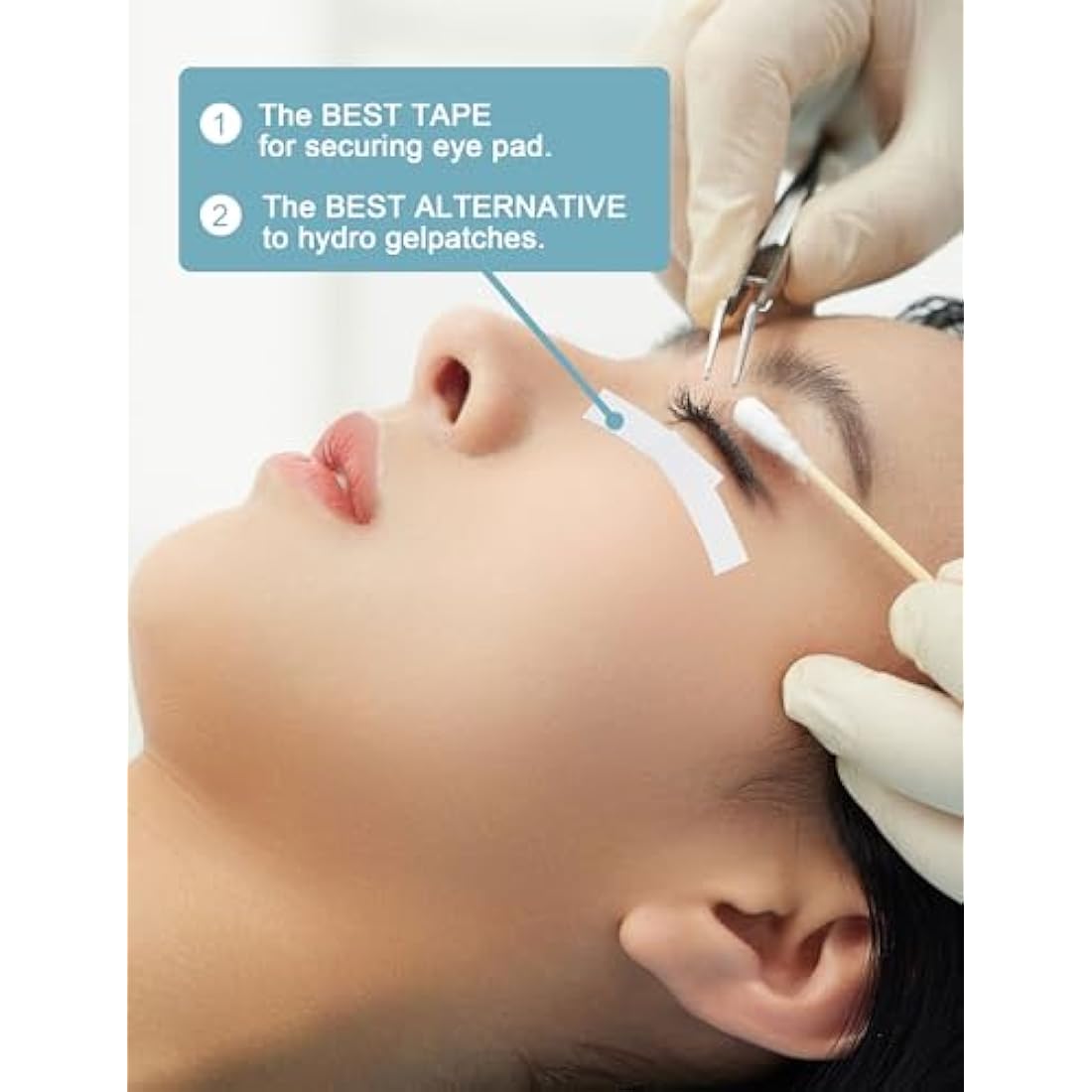 fenshine Lash Tape, PE Micropore Medical Tape for Eyelash Extension, Fabric For False Eyelash Patch Makeup Tool (6 Rolls Japan MIcropore Soft)