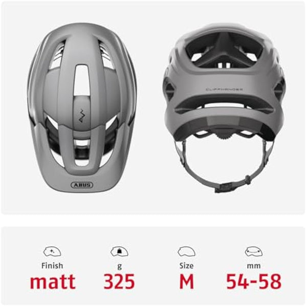 ABUS CliffHanger MTB helmet - bike helmet for demanding trails - with large ventilation openings & TriVider strap system - for men and women
