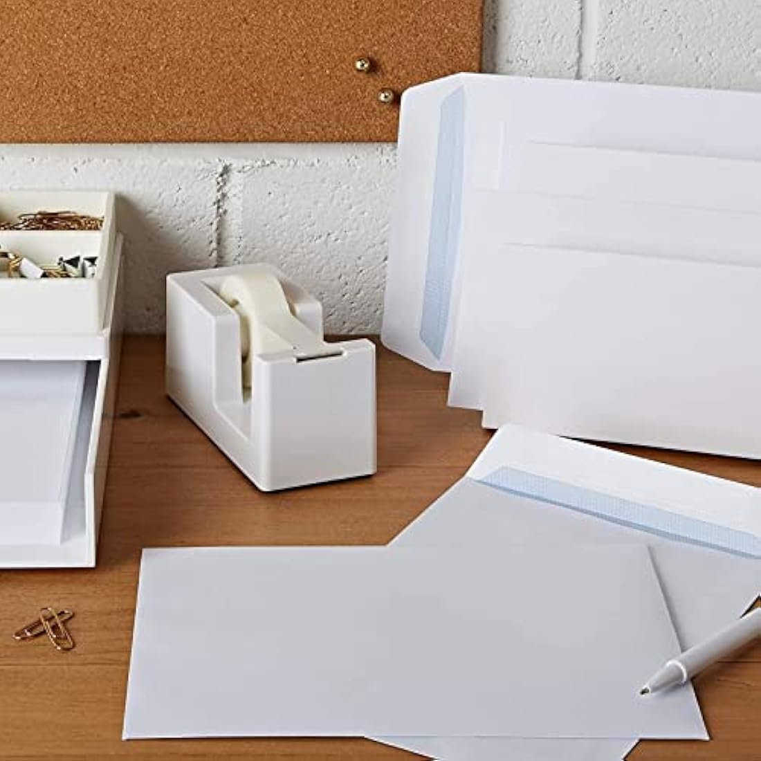 Evour A4 / C4 Self Seal White Pocket Envelopes – 229x324mm, 100 GSM, No Window – Bulk Pack for Home, Office, and Business Mailing Strong Quality Pack of 100