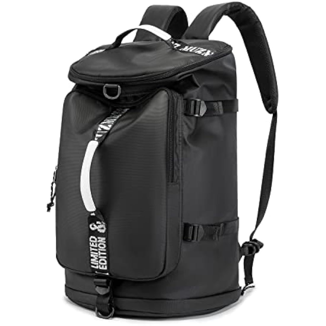 FUNYAGO Gym Backpack Hiking Duffle Bag Woman Man 40L Large Waterproof Backpack Suitable for Hiking, Travel, Black, 大号, Outdoor Cross-country