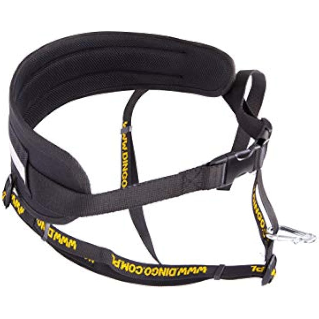 DINGO Canicross Belt 4-in-1 Universal, Adjustable, Safe, Reflective, Multifunctional, Hands-Free Dog Walking Belt for Running, Sports, Jogging, Training, Black (12780-2)