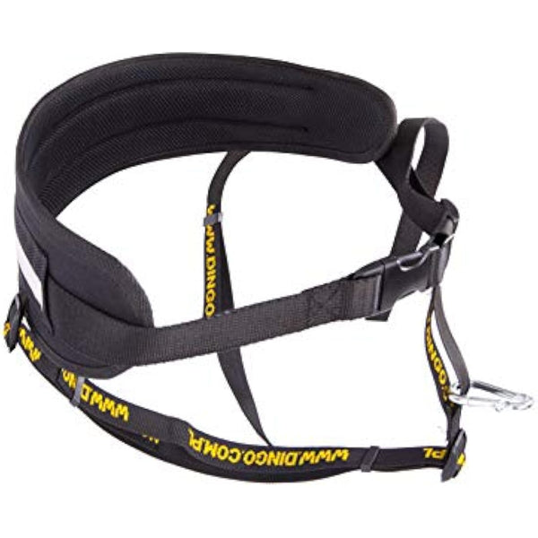 DINGO Canicross Belt 4-in-1 Universal, Adjustable, Safe, Reflective, Multifunctional, Hands-Free Dog Walking Belt for Running, Sports, Jogging, Training, Black (12780-2)