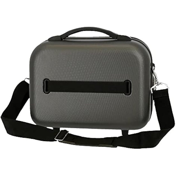 Roll Road India Adaptable Beauty Case Grey 29x21x15 cms ABS