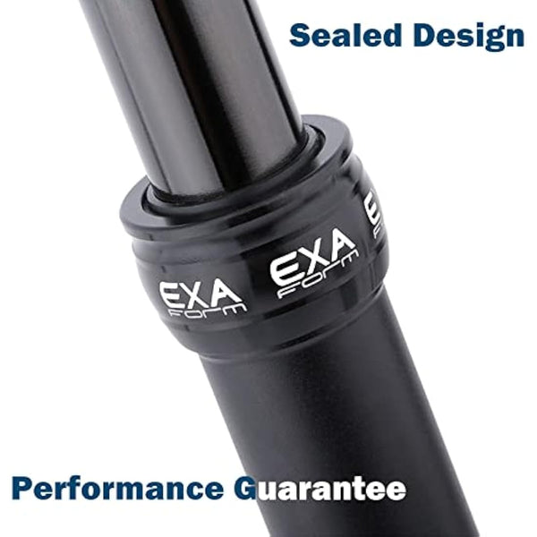 EXA Form Upgraded Speed Up 27.2mm/30.9mm/31.6mm Cable-Less Hydraulic Dropper Seatpost, 100mm/120mm/125mm/150mm Travel Dropper Post for MTB/E-Bike/Road Bike