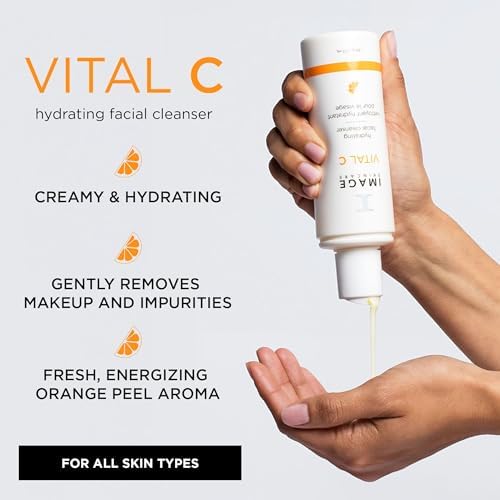 IMAGE Skincare, VITAL C Hydrating Facial Cleanser, Gentle Face Wash with Vitamin C, E and A, 117 mL