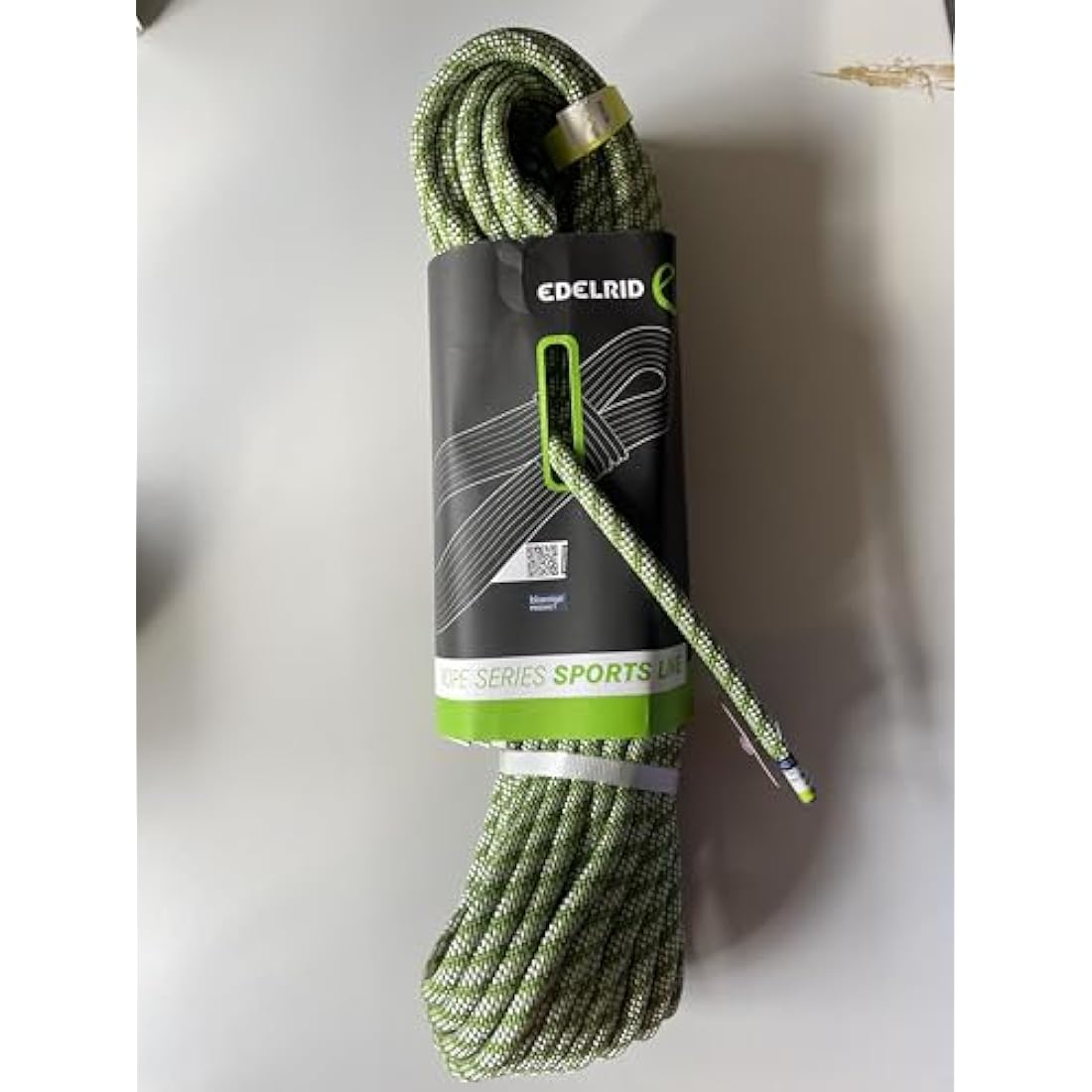 Edelrid On Sight Climbing Rope 9.8 mm (Dynamic Single Rope), Colour: Green, Size: 40 Metres