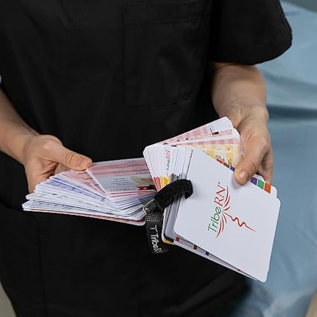 2019 PocketGuru Set by Tribe RN - 85 Scrub Pocket Sized Nurse Reference Cards - (Bonus Nursing Cheat Sheets) Perfect Nurse or Nursing Student Gifts - Studying and Clinical Rounds